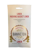 Load image into Gallery viewer, Banneton Linen Proving Basket Liner 2/ST