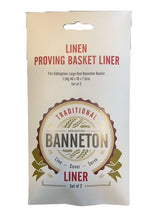 Load image into Gallery viewer, Banneton Linen Proving Basket Liner 2/ST