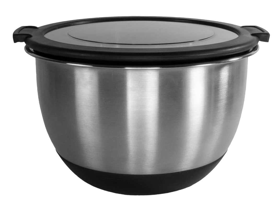 KITCHEN BASICS Anti-Skid Bowl Stainless Steel with Transparent Lid