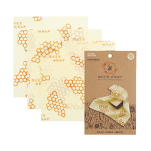 Load image into Gallery viewer, Bee&#39;s Wraps BEE-HIVE Medium Wrap Set 3/ST

