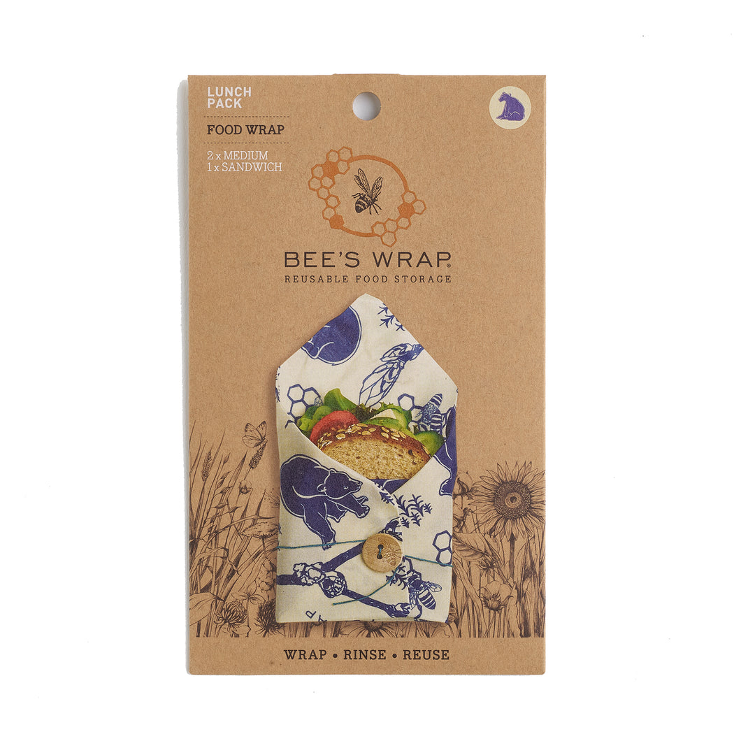 BEE'S WRAP Lunch Pack 3/ST Assorted Sizes