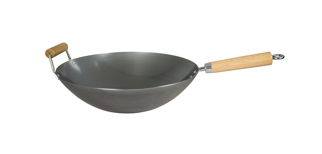 Wok en acier au carbone Dexam