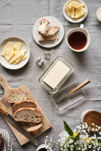 Load image into Gallery viewer, Kitchen basics Beveled Canister with Wood Lid
