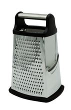 Load image into Gallery viewer, KITCHEN BASICS Box Grater Stainless Steel/Black
