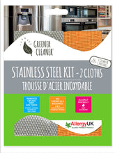 Load image into Gallery viewer, GREENER CLEANER Clean &amp; Polish Stainless Steel Kit
