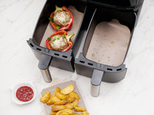 Load image into Gallery viewer, NOSTIK Air Fryer Liners Dual Basket 4 Pieces
