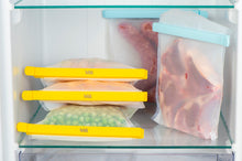 Load image into Gallery viewer, NOSTIK Reusable Freezer Bag with Clip 4 Packs
