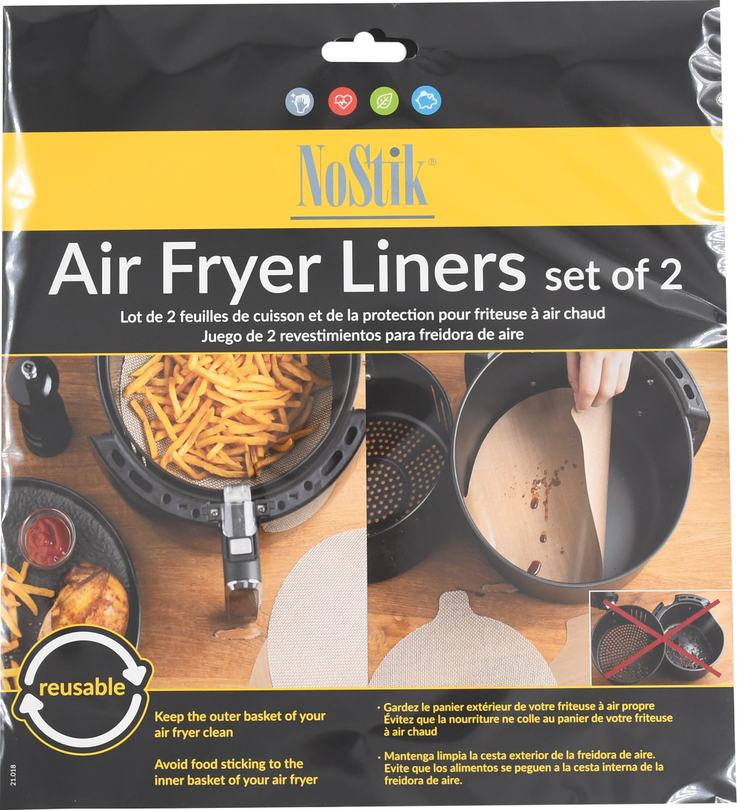 NOSTIK Air Fryer Liner Round 2 Piece