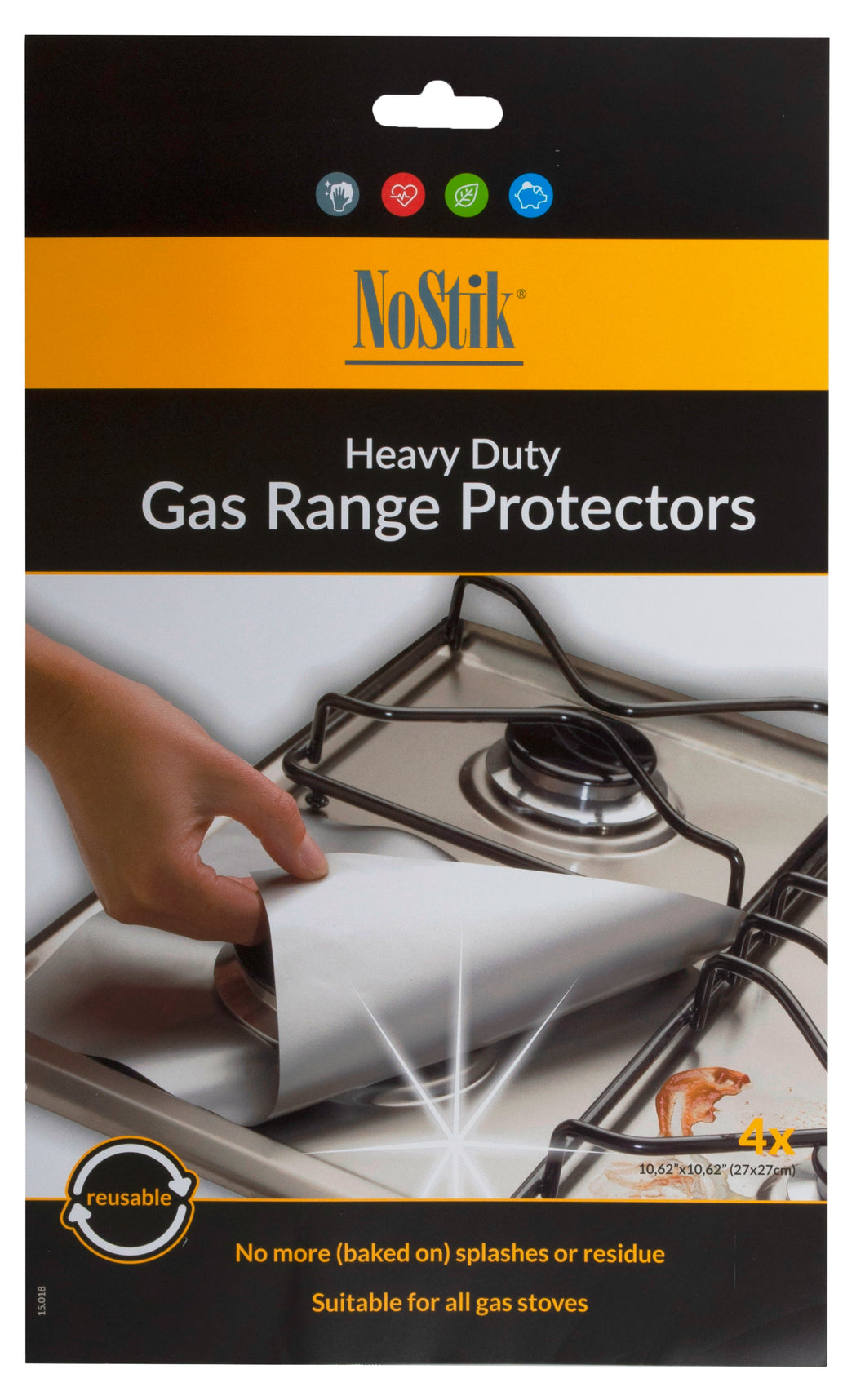 NOSTIK Gas Range Protector HD 4 Piece