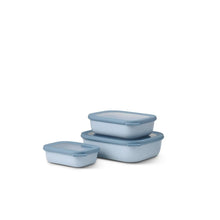 Load image into Gallery viewer, Mepal Cirqula 3Pc. Rectangular Shallow Multi Bowl Set
