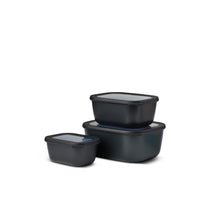 Load image into Gallery viewer, Mepal Cirqula 3Pc. Rectangular Deep Multi Bowl Set
